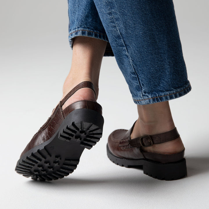 TATAR Zero Waste Slingback Loafers