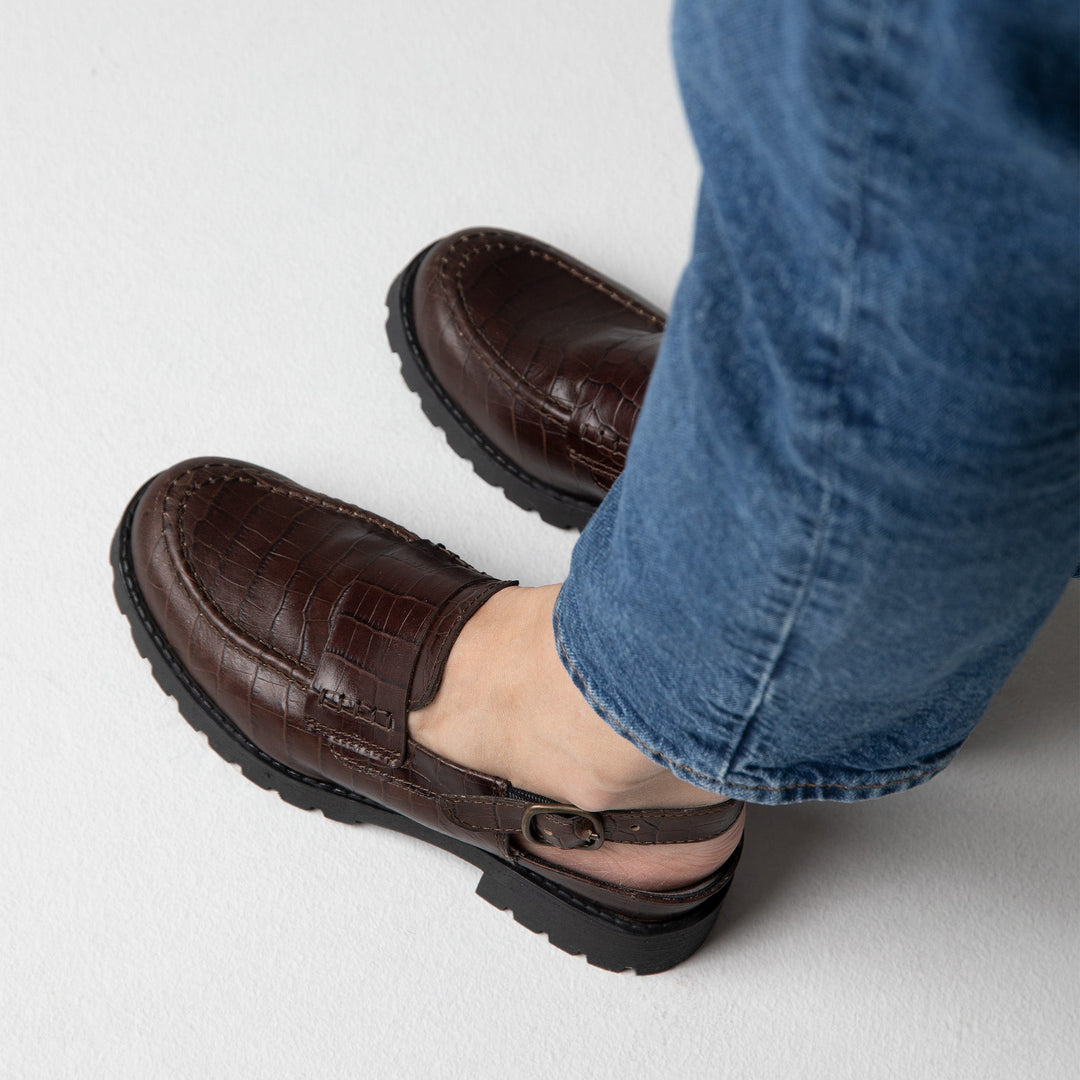 TATAR Zero Waste Slingback Loafers
