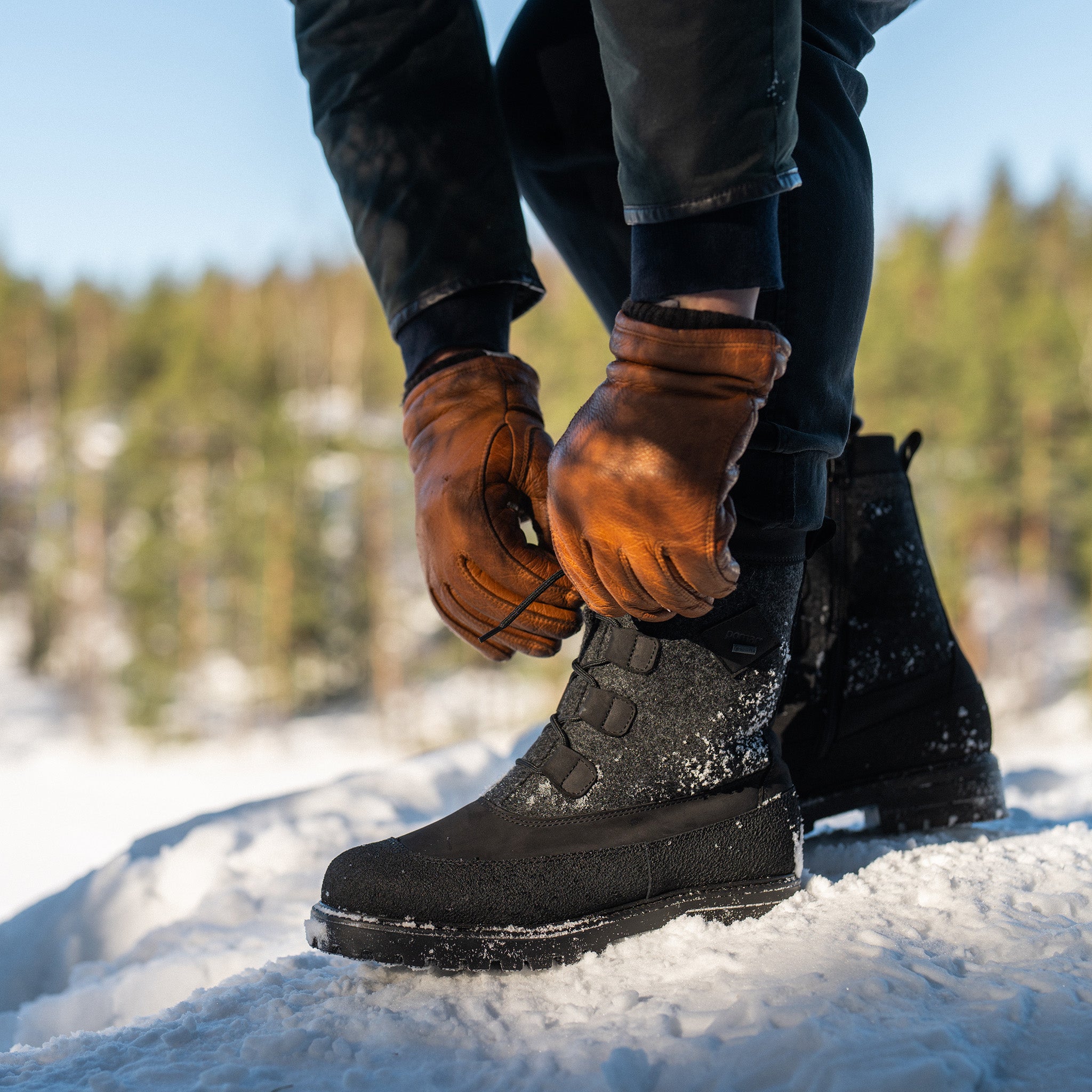 Winter sales boots shopping