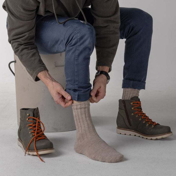 HIRVI Merino wool socks - thick terry knit