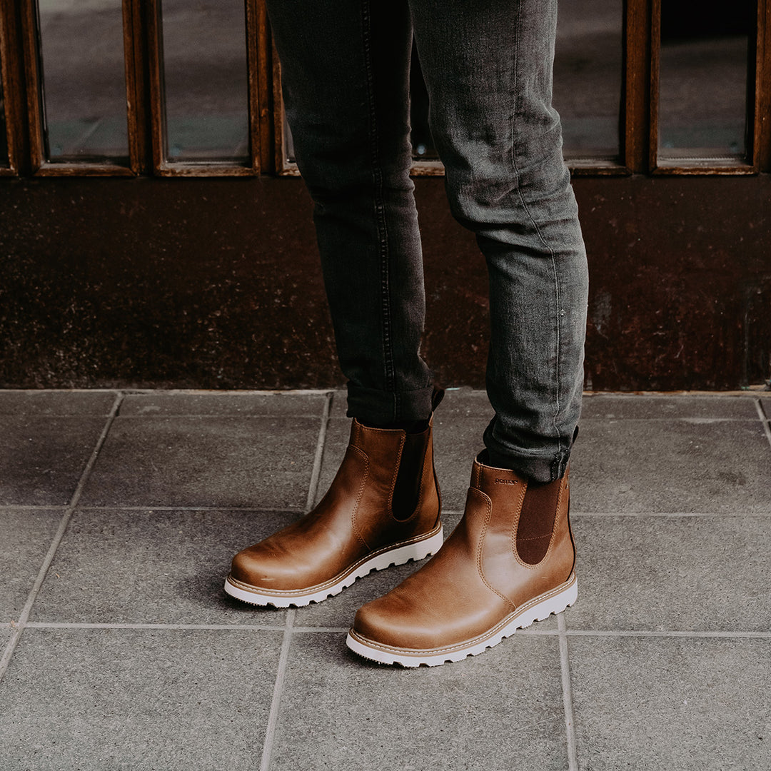 brown chelsea boot